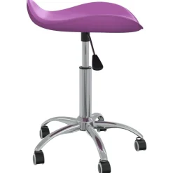 Coiffure & Cosmétologie-vidaXL Tabouret de salon et spa Similicuir Violet