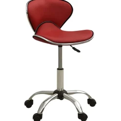 Coiffure & Cosmétologie-vidaXL Tabouret de salon et spa Similicuir Rouge bordeaux