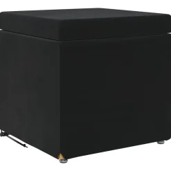 vidaXL Tabouret 41 x 41 x 40 cm Velours et Bois Composite