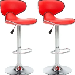 vidaXL Tabourets de bar 2 pcs similicuir