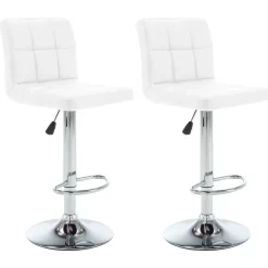vidaXL Tabourets de bar lot de 2 similicuir