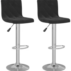 vidaXL Tabourets de bar lot de 2 velours