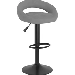 Fauteuils Et Chaises-vidaXL Tabourets de bar lot de 2 velours Gris clair
