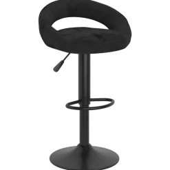 Fauteuils Et Chaises-vidaXL Tabourets de bar lot de 2 velours Noir