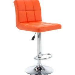Fauteuils Et Chaises-vidaXL Tabourets de bar lot de 2 similicuir Orange