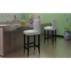 vidaXL Tabourets de bar lot de 2 similicuir