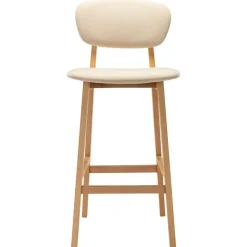 Fauteuils Et Chaises-vidaXL Tabourets de bar lot de 2 crème tissu Cr&egrave;me