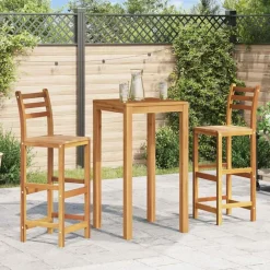 Mobilier De Jardin-vidaXL Tabourets de bar lot de 2 bois d'acacia massif