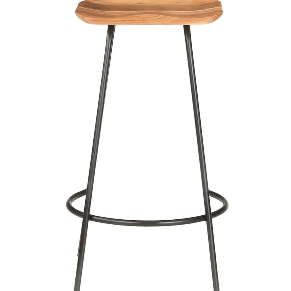 vidaXL Tabourets de bar lot de 2 bois d'acacia solide