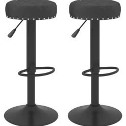 vidaXL Tabourets de bar lot de 2 velours