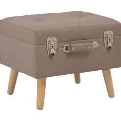 vidaXL Tabourets de rangement lot de 3 Tissu