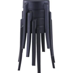 vidaXL Tabourets empilables lot de 4 plastique