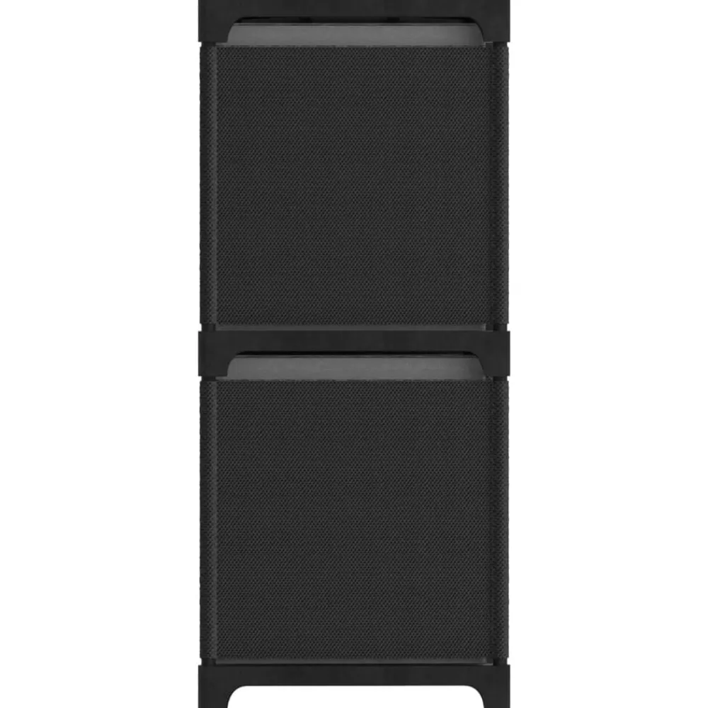 vidaXL Étagère à 4 cubes avec boîtes 69x30x72,5 cm Tissu