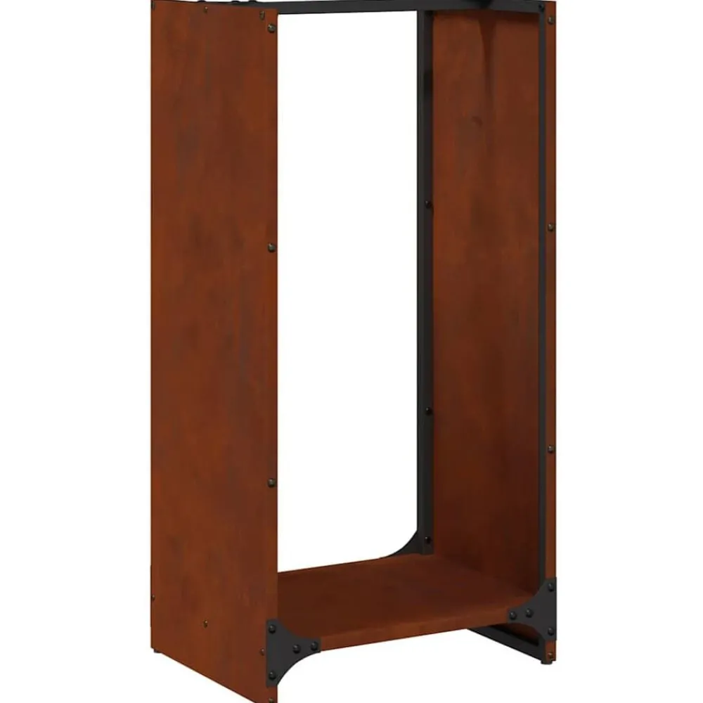 Accessoires Pour Cheminées & Poêles À Bois-vidaXL Étagère à bois 40x30x80 cm Acier résistant aux intempéries