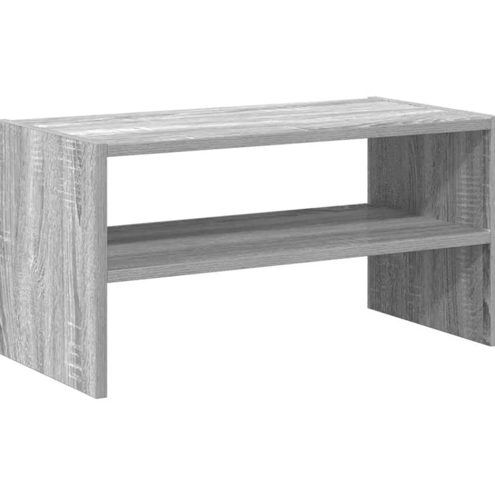 Produits Ménagers-vidaXL Étagère à chaussures empilable 60x30x30,5 cm Sonoma gris