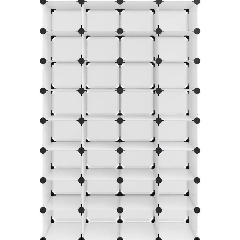 vidaXL Étagère à chaussures 93x36,5x140 cm PP