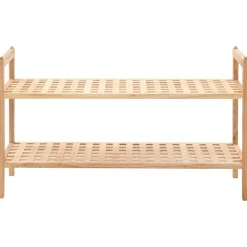 vidaXL Étagère à chaussures Bois de noyer massif 69 x 26 x 40 cm