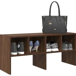vidaXL Étagère à chaussures empilable chêne marron 89,5x30x40 cm