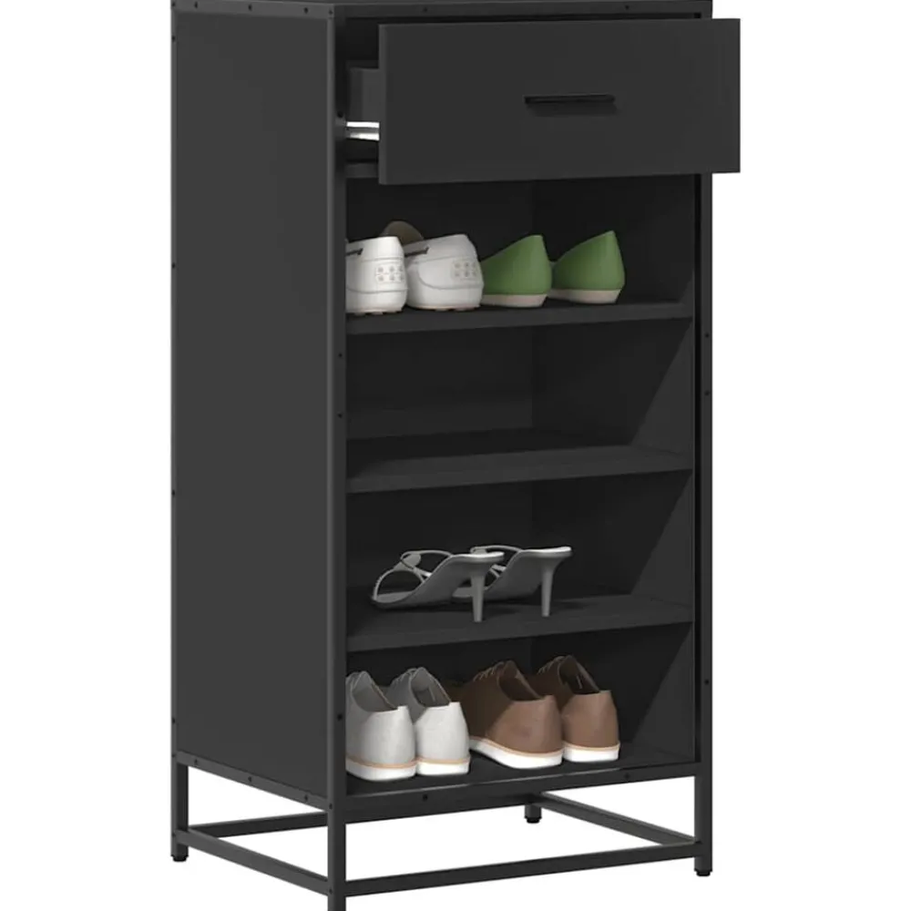 vidaXL Étagère à chaussures 48x38x97,5 cm bois d'ingénierie