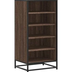 Produits Ménagers-vidaXL Étagère à chaussures chêne marron 48x38x97,5 cm bois ingénierie Chêne marron