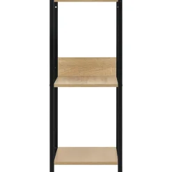 Étagères-vidaXL Étagère à livres droite petite Noir et chêne 33,5x39,6x79,7 cm noir et ch&ecirc;ne