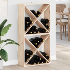 Armoires & Meubles De Rangement-vidaXL Étagère à vin 2 pcs 62 x 25 x 62 cm Pin massif Naturel