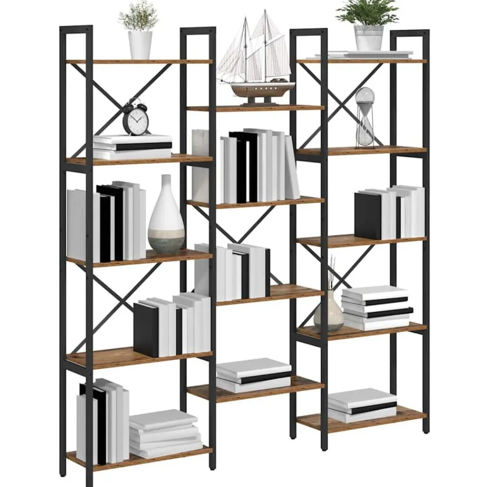 vidaXL Étagère 156 x 25 x 167 cm Bois d'ingénierie