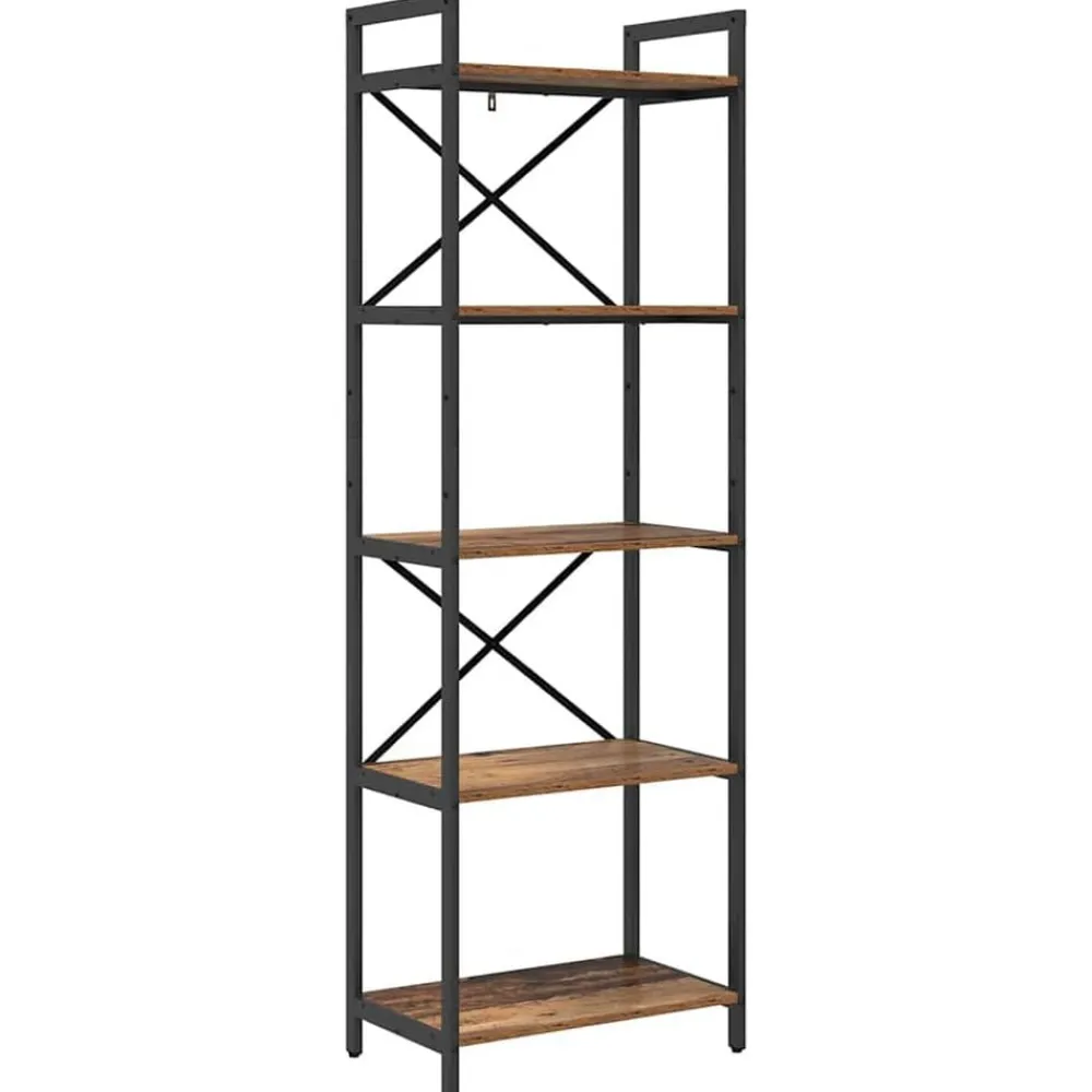 Étagères-vidaXL Étagère 56 x 34 x 171 cm Bois d'ingénierie Bois ancien