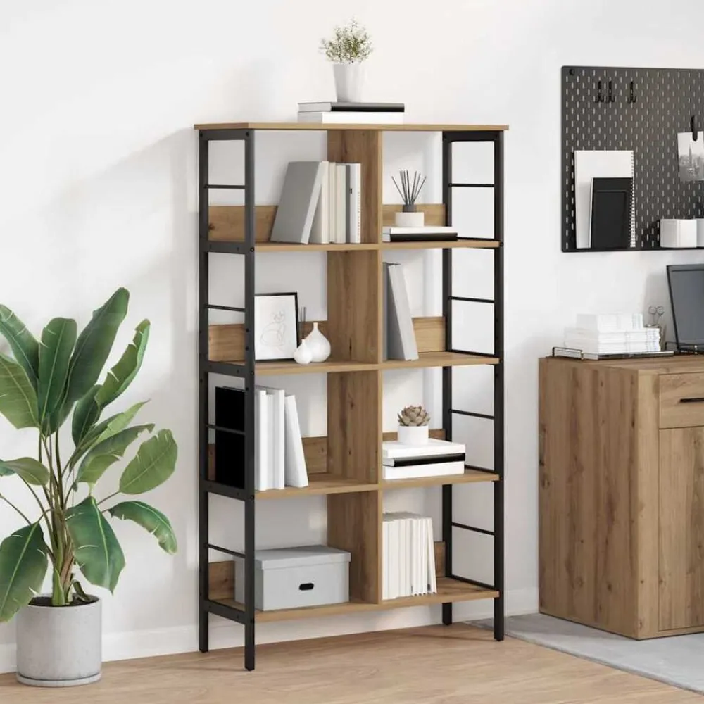 vidaXL Étagère Chêne artisanal 82 x 32 x 144,5 cm Bois d'ingénierie
