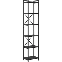 Étagères-vidaXL Étagère Chêne noir 40 x 30 x 189,5 cm Bois d'ingénierie Ch&ecirc;ne noir