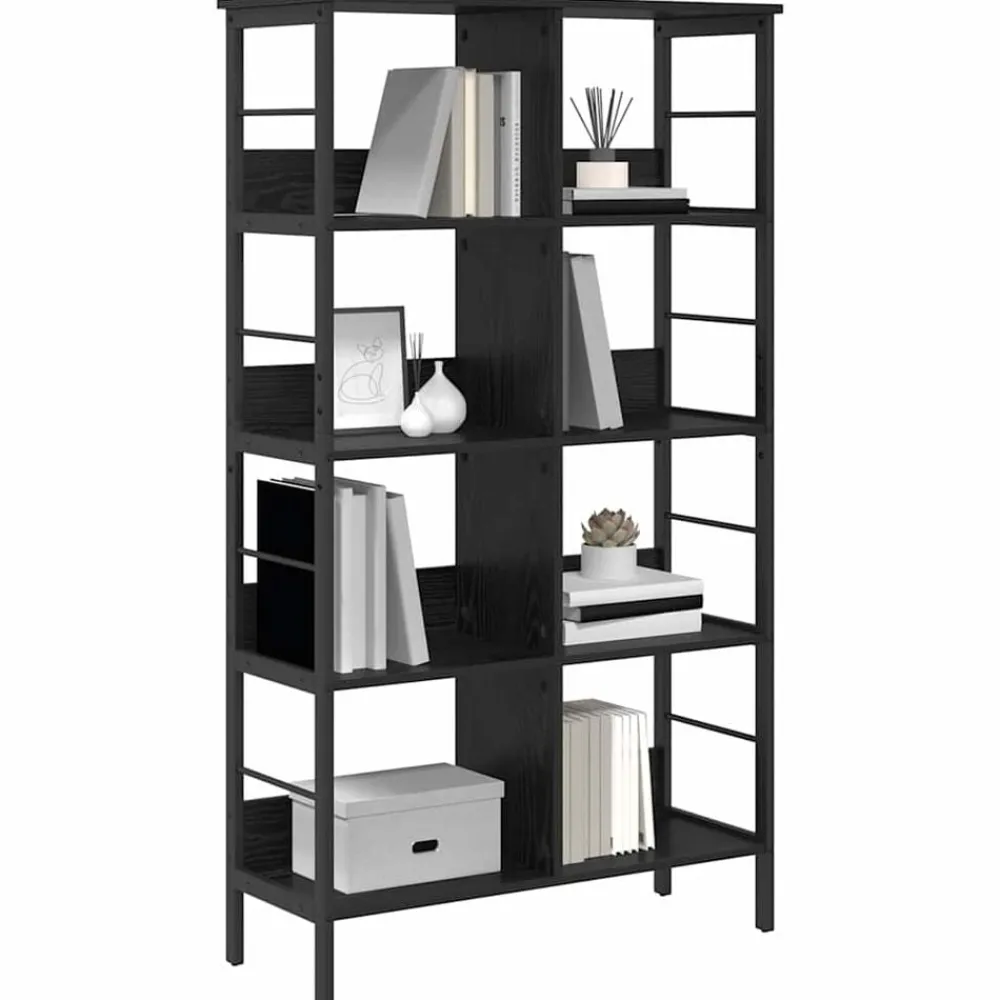vidaXL Étagère Chêne noir 82 x 32 x 144,5 cm Bois d'ingénierie