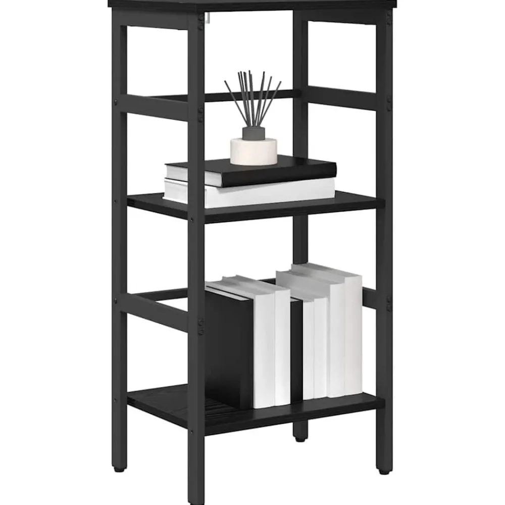 vidaXL Étagère Chêne noir 40 x 29,5 x 81 cm Bois d'ingénierie