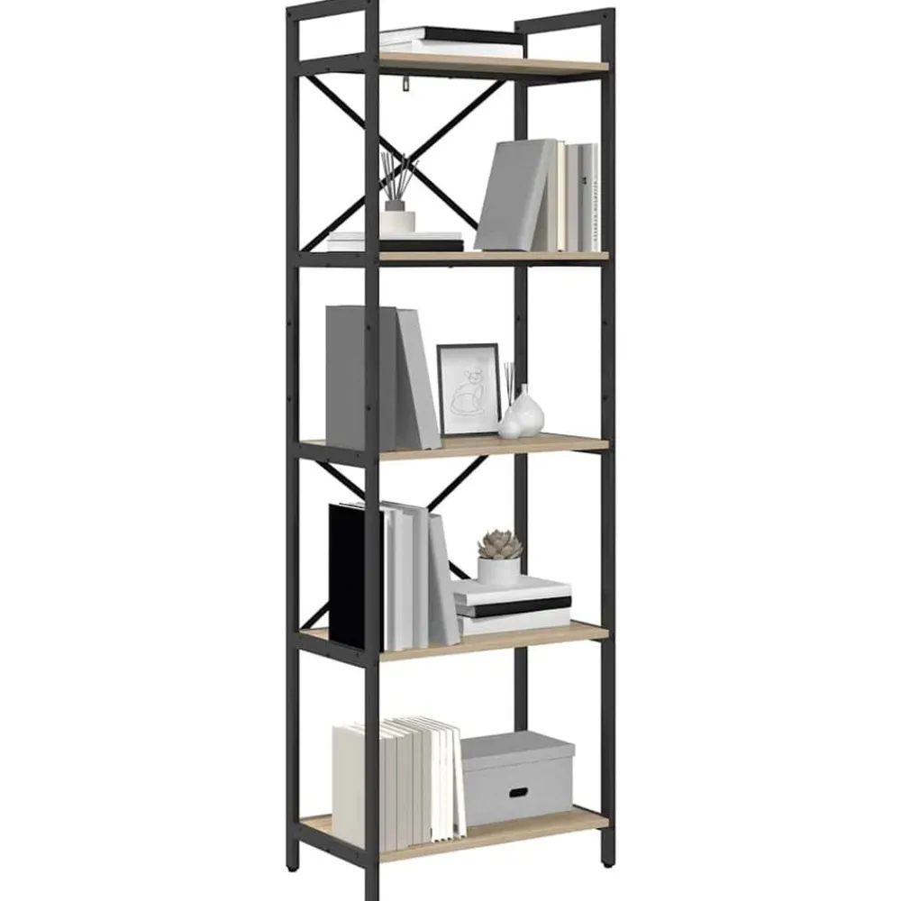 vidaXL Étagère Chêne Sonoma 56 x 34 x 171 cm Bois d'ingénierie