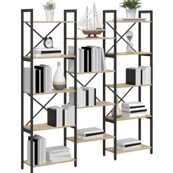 vidaXL Étagère Chêne Sonoma 156 x 25 x 167 cm Bois d'ingénierie