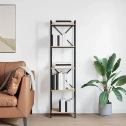 vidaXL Étagère Chêne Sonoma 40 x 30 x 155 cm Bois d'ingénierie