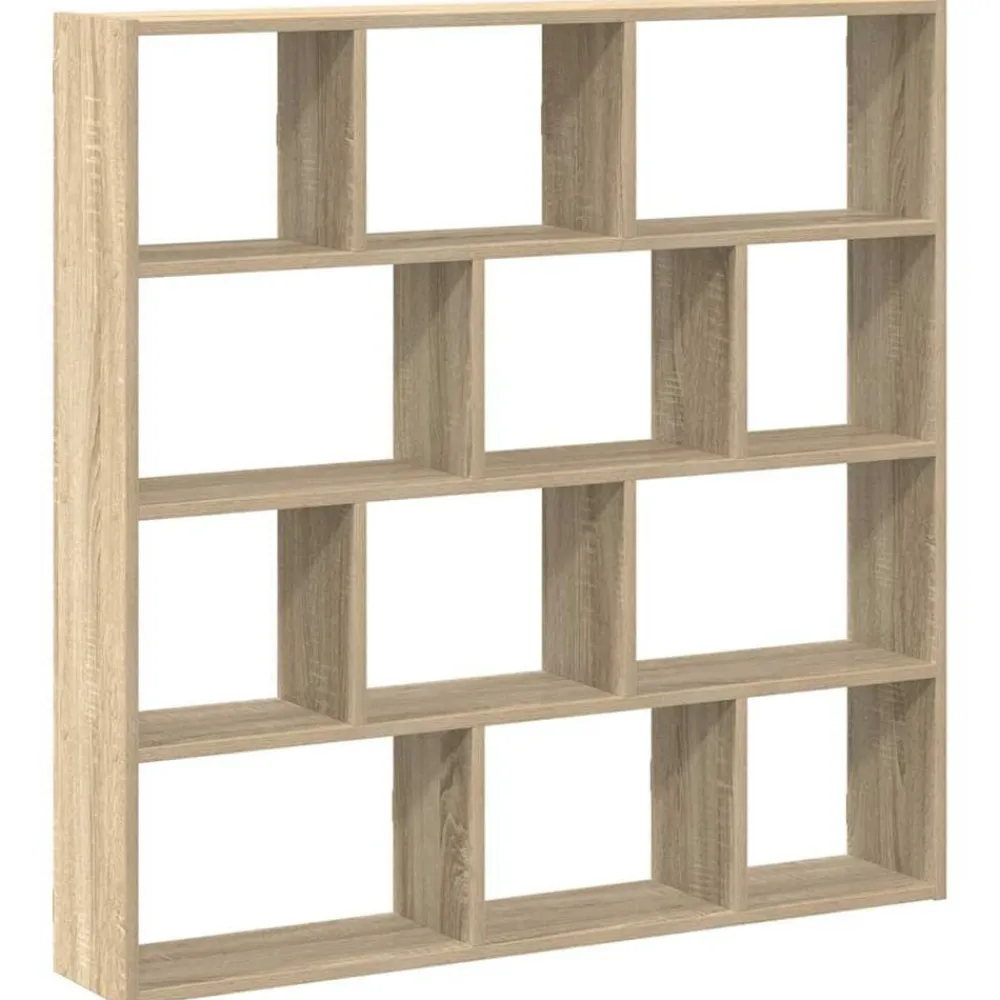 vidaXL Étagère cube murale 12 compartiments chêne sonoma