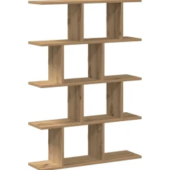 vidaXL Étagère cube murale 12 compartiments chêne artisanal