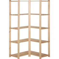 vidaXL Étagère d'angle de rangement 5 niveaux 82,5x82,5x170 cm Pin