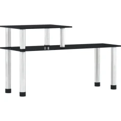 Arts De La Table & Arts Culinaires-vidaXL Étagère de cuisine 45x16x26 cm Verre trempé Noir