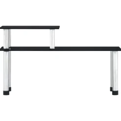 Arts De La Table & Arts Culinaires-vidaXL Étagère de cuisine 45x16x26 cm Verre trempé Noir
