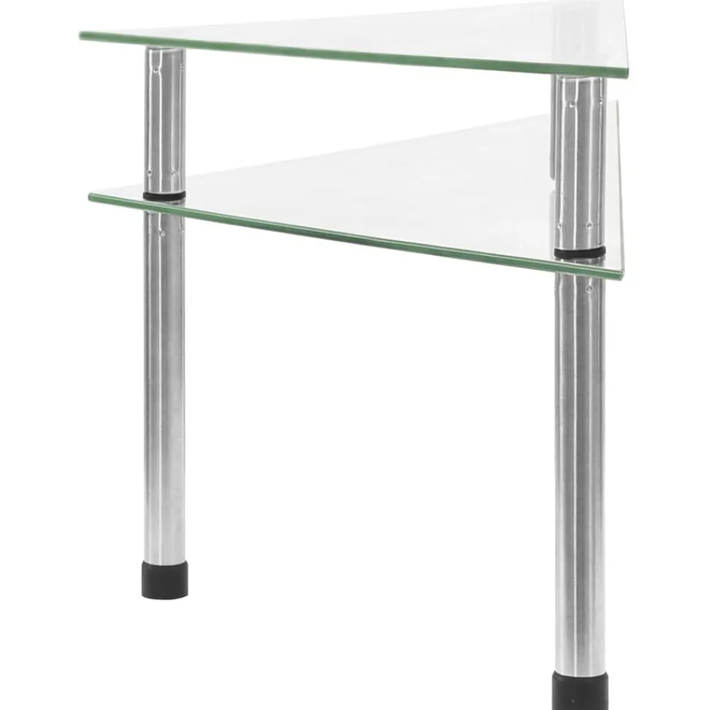 Arts De La Table & Arts Culinaires-vidaXL Étagère de cuisine 49,5x35x19 cm Verre trempé Transparent