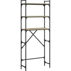 Accessoires Pour Appareils Électroménagers-vidaXL Étagère de lave-linge chêne sonoma 67x25x163 cm bois ingénierie Ch&ecirc;ne sonoma