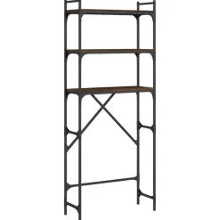 vidaXL Étagère de lave-linge chêne marron 67x25x163 cm bois ingénierie
