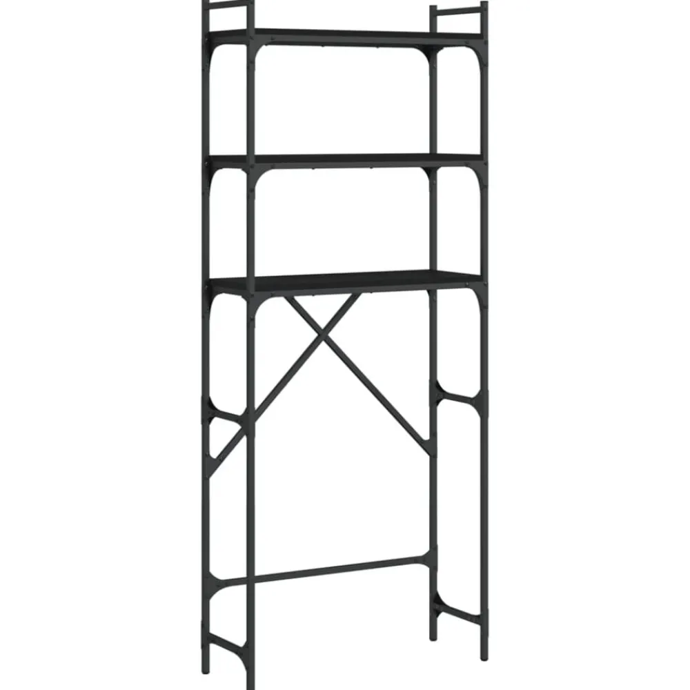 vidaXL Étagère de lave-linge 67x25x163 cm bois d'ingénierie