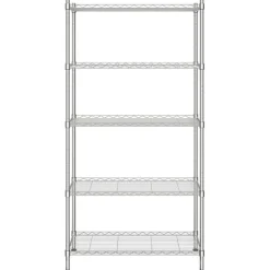 Stockage Industriel-vidaXL Étagère de rangement 5 niveaux 90x35x180 cm 250 kg Chrome