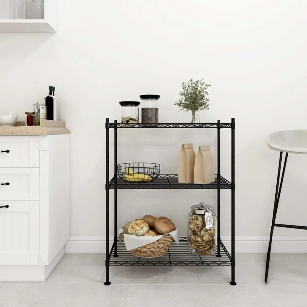 vidaXL Étagère de rangement 3 niveaux 60x35x76 cm 150 kg
