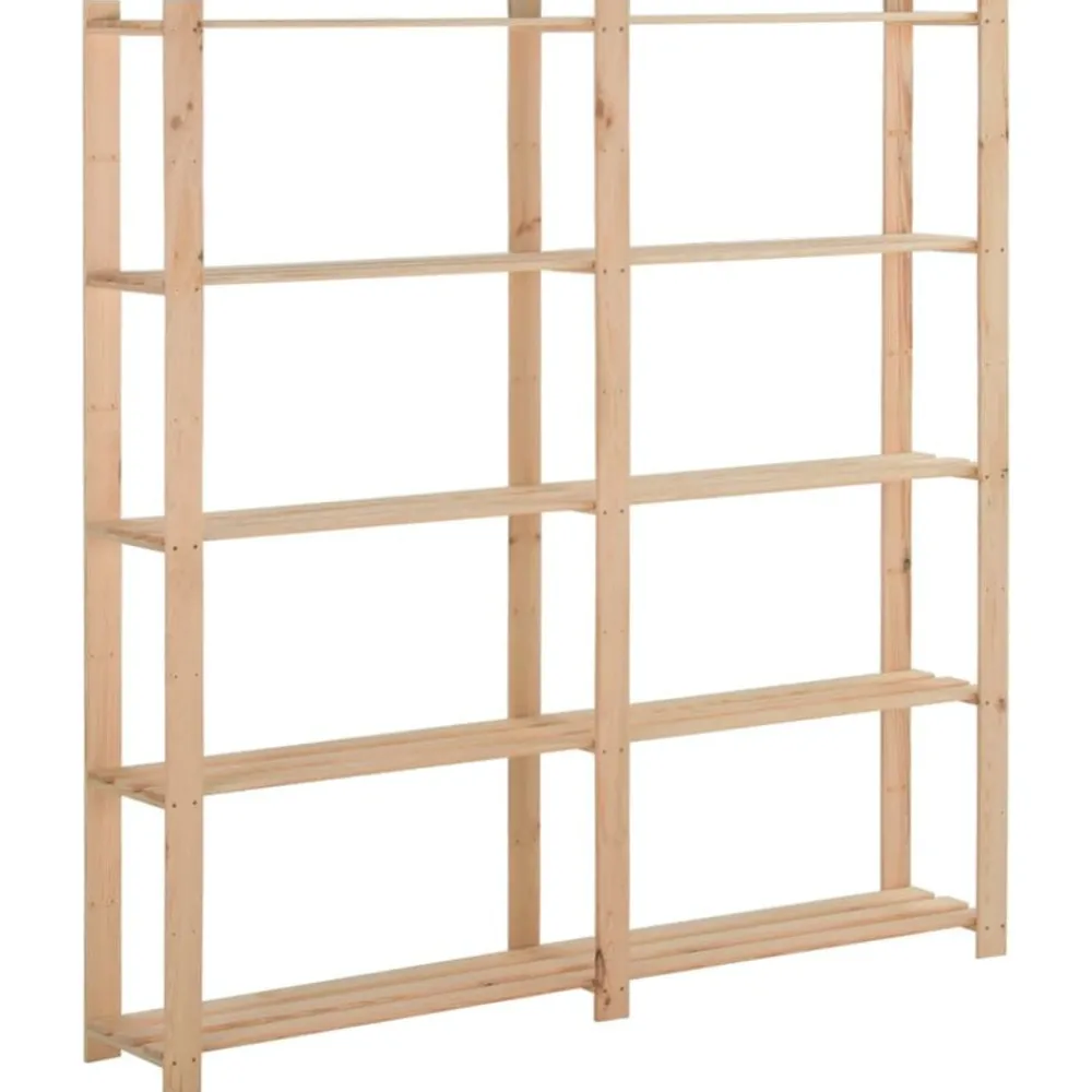 vidaXL Étagère de stockage 5 niveaux 170x28,5x170cm Bois de pin massif