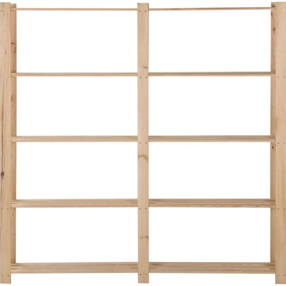 vidaXL Étagère de stockage 5 niveaux 170x28,5x170cm Bois de pin massif