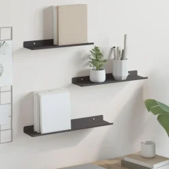 vidaXL Étagère flottante 3 pcs 40 x 9 x 2,5 cm Acier