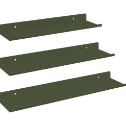 vidaXL Étagère flottante 3 pcs 40 x 9 x 2,5 cm Acier